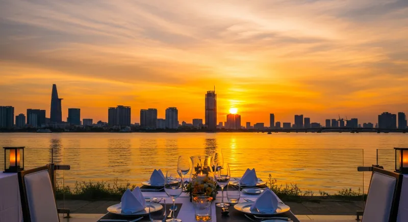 Hình ảnh minh họa Trải nghiệm "Sunset Dining" ven sông Sài Gòn trong bài viết Trải nghiệm "Sunset Dining" ven sông Sài Gòn